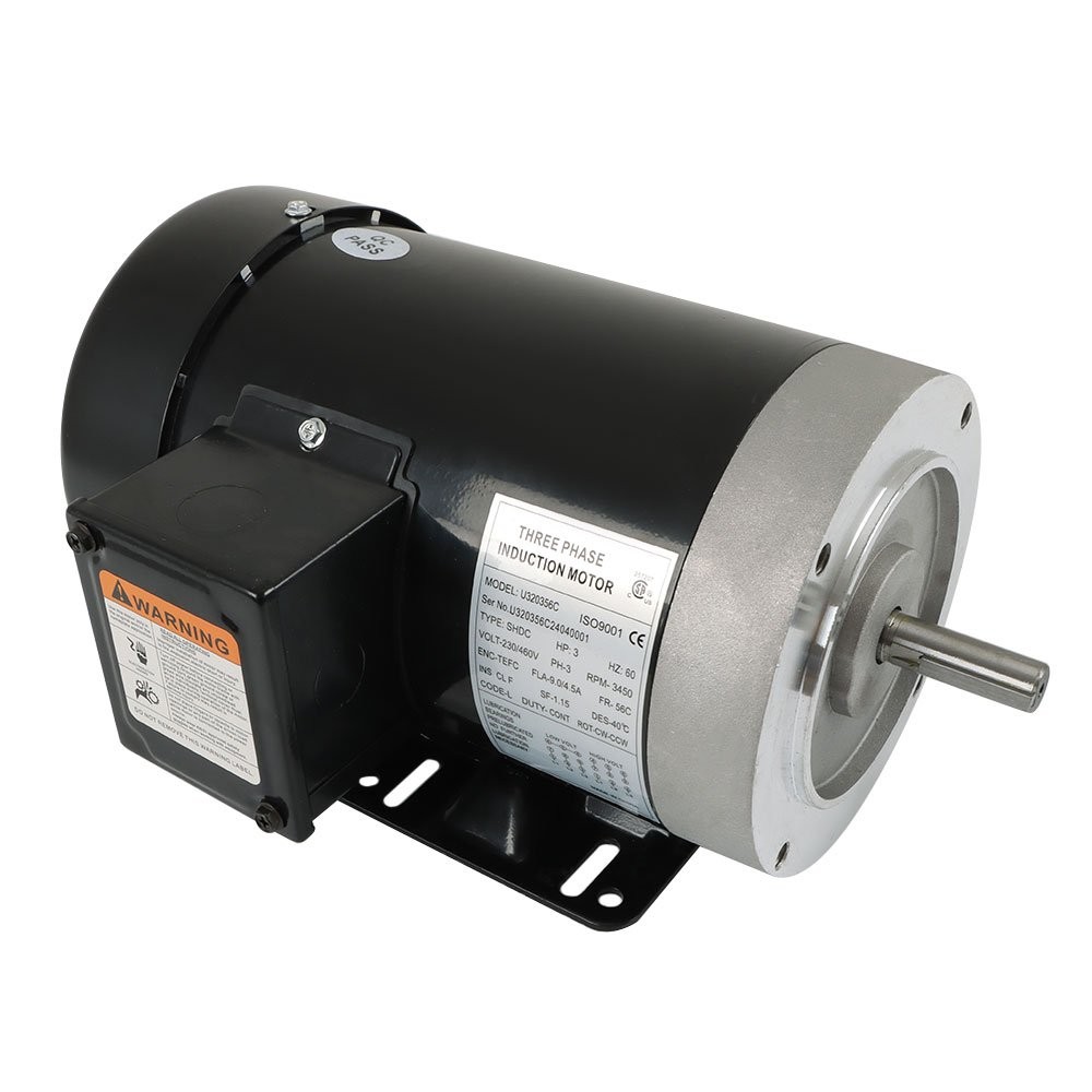 3 HP 3 Phase 230/460 Volt 56C Frame 3450 RPM General Purpose Electric Motor