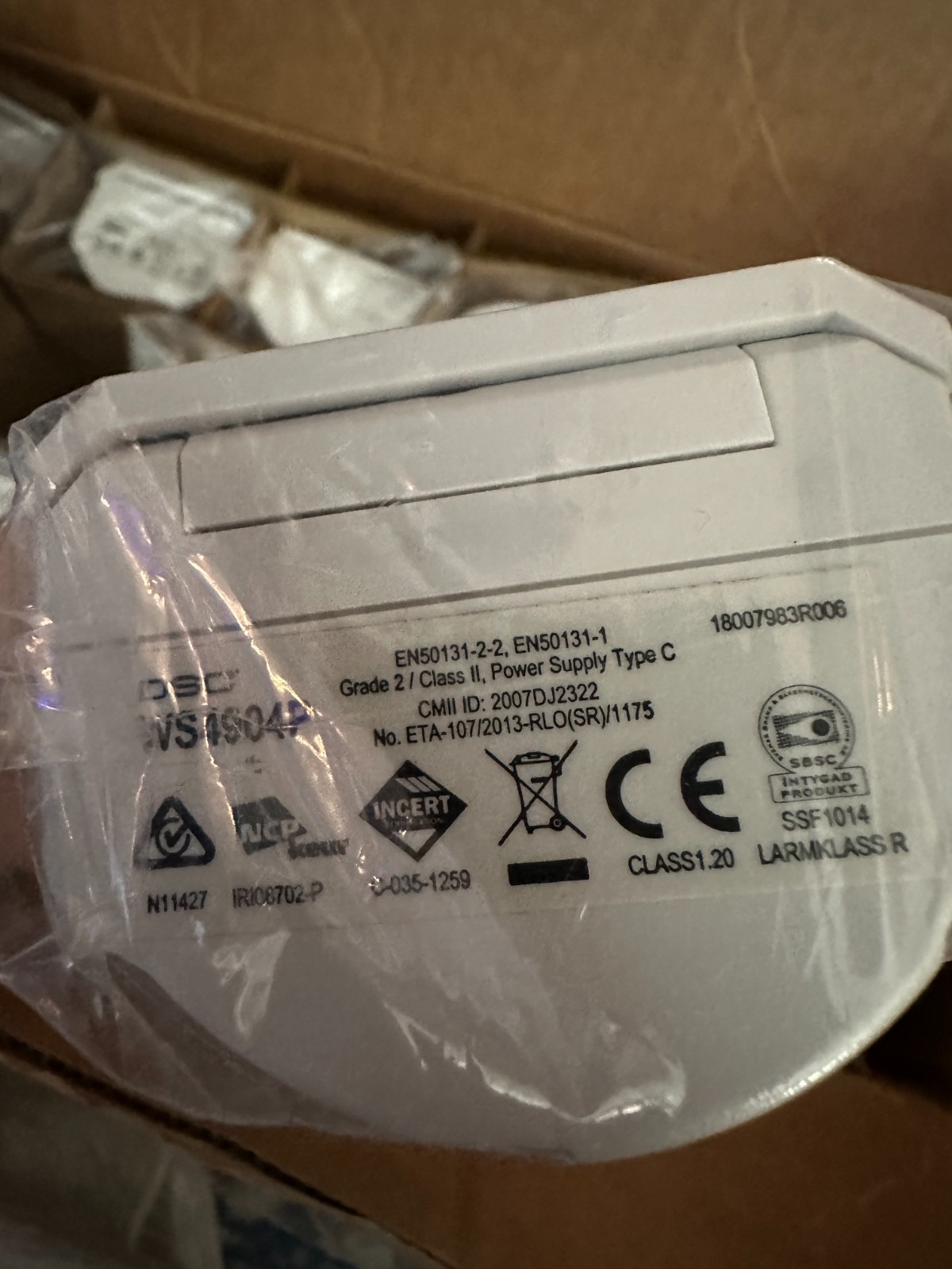 DSC WS4904P Wireless PIR Motion Sensor, White, New