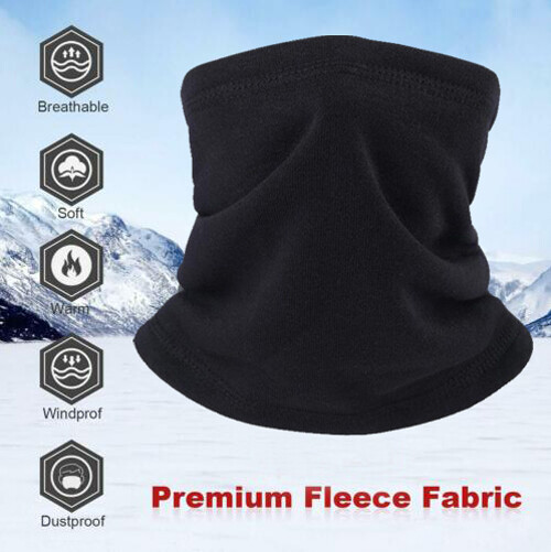 Neck Gaiter Fleece Face Mask Scarf Balaclava Ski Snow Warmer Thermal Half Face