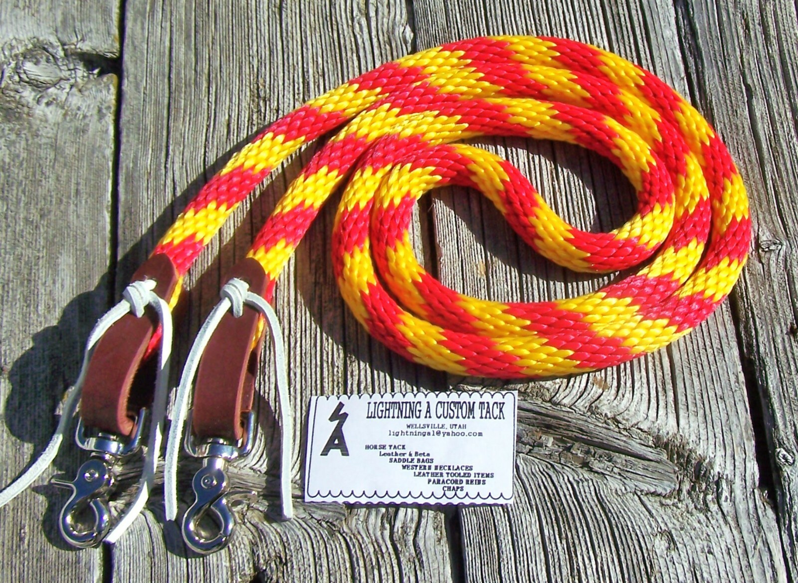 6' Reins Loop Rope Rein Pony Roping Single Rein Barrel Race