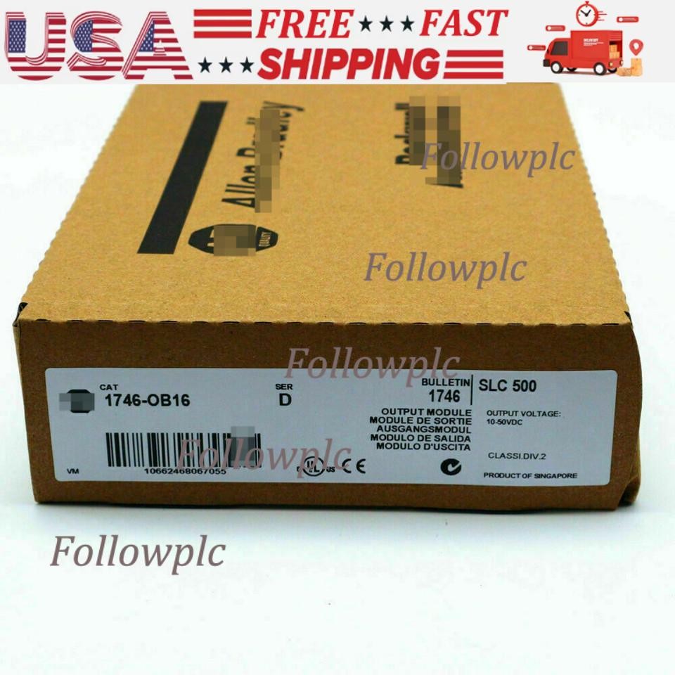 New Sealed AB 1746-OB16 CAT SLC 500 PLC Output Module 1746OB16 US Free Tax