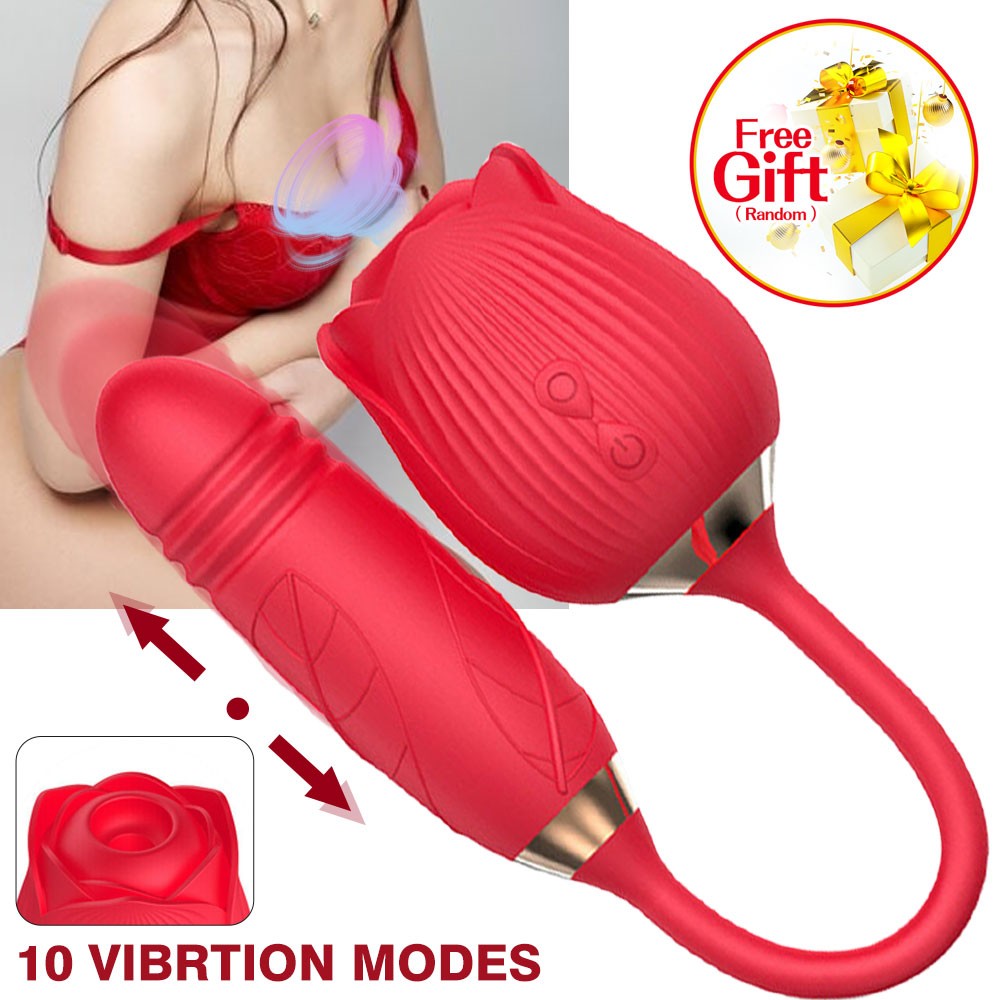 Women-For Rose Clit-Pump-Sucking-Vibrator Massager-Sucker-Women-Use-Lubricant