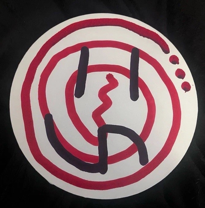 1992 UK Rave Graffiti Painting  EXTREMELY RARE