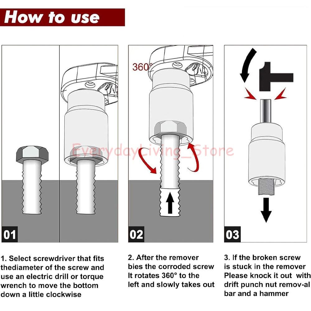 5Pcs Wheel Lug Nut Remover 1/2" Drive Twist Socket Kit Remove Damaged Locked Nut