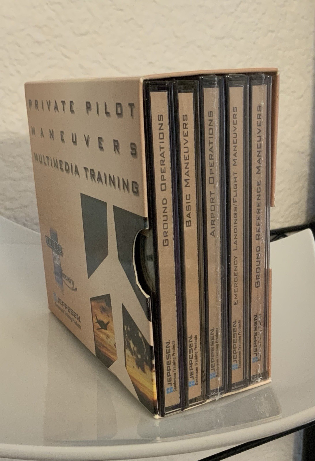 JEPPESEN Private Pilot MANEUVERS 5-CD Set Multimedia Training Software *AVIATION