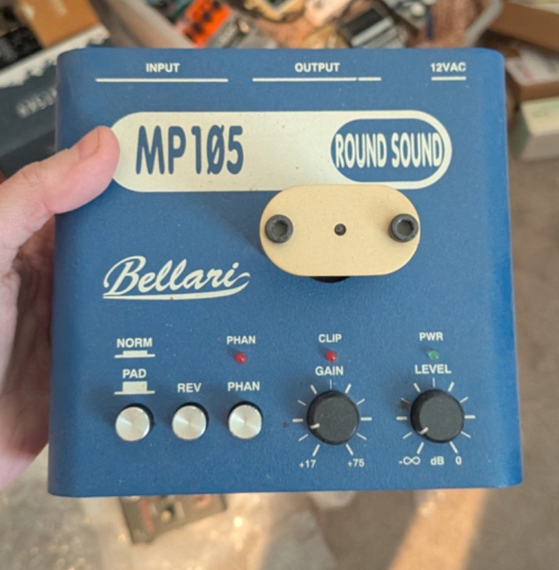 Bellari MP105 Round Sound Tube Mic Preamp - New Tube