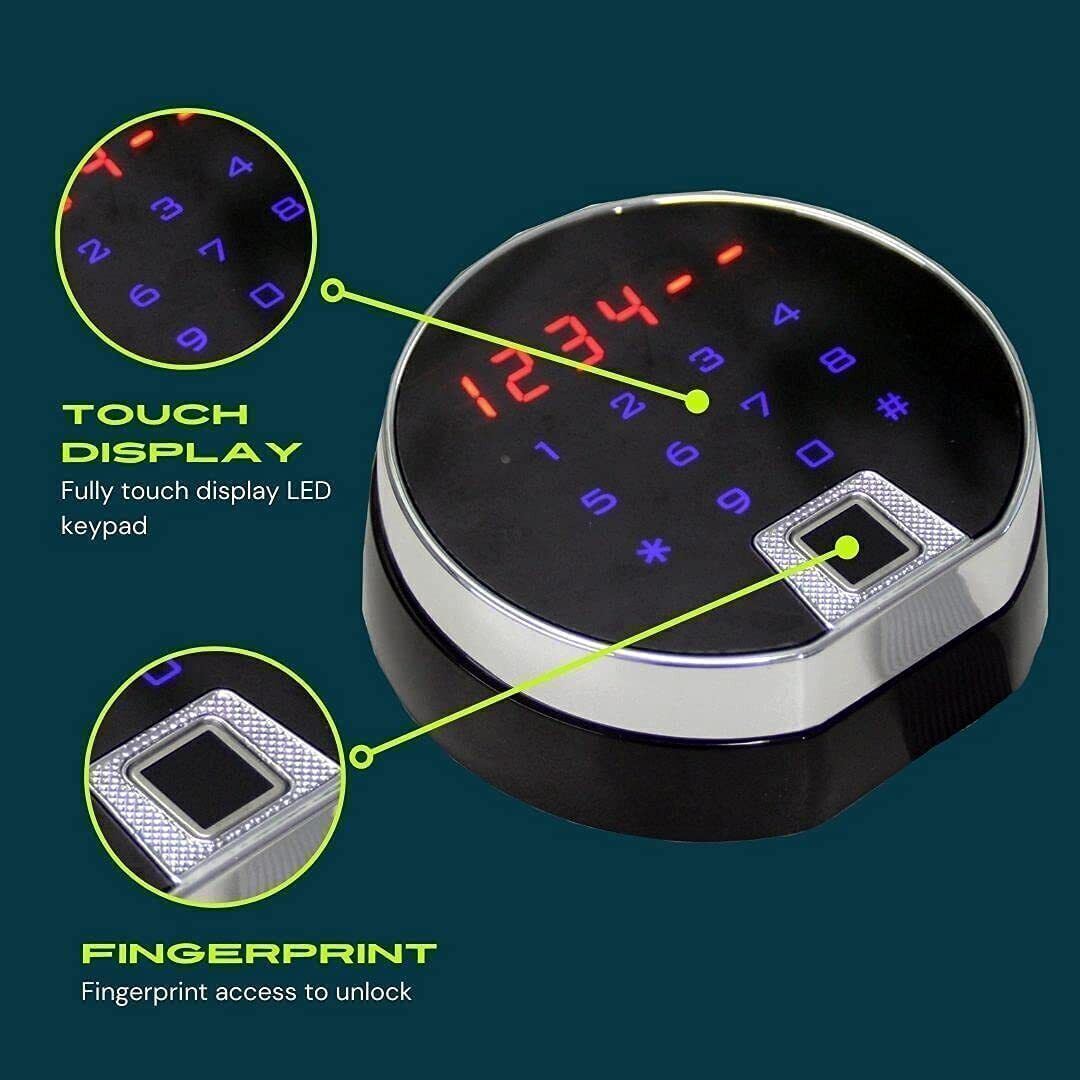 Fingerprint Safe Electronic Lock Biometric LED Touch Safe Lock Replacement
