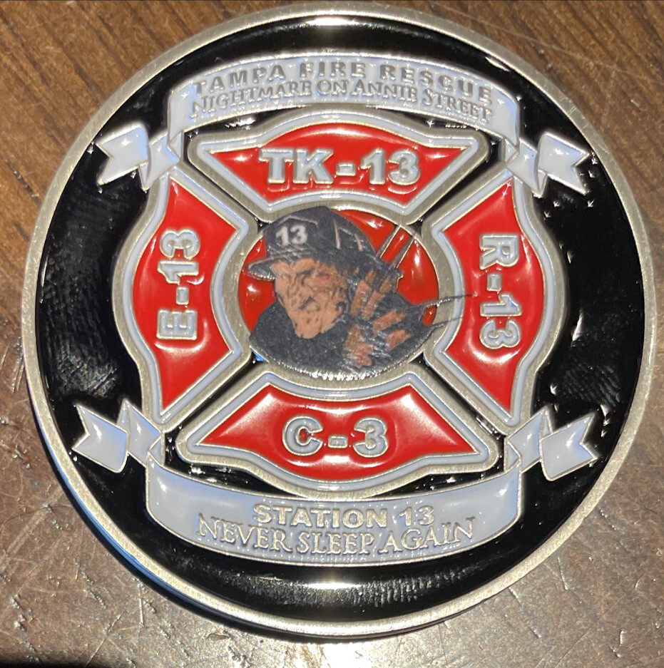Tampa Fire & Rescue Station 13 Nightmare On Annie Street Collectible Coin