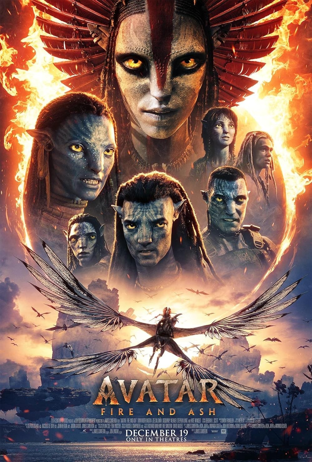 Avatar: Fire and Ash 2025 MOVIE With Slip Cover Region Free