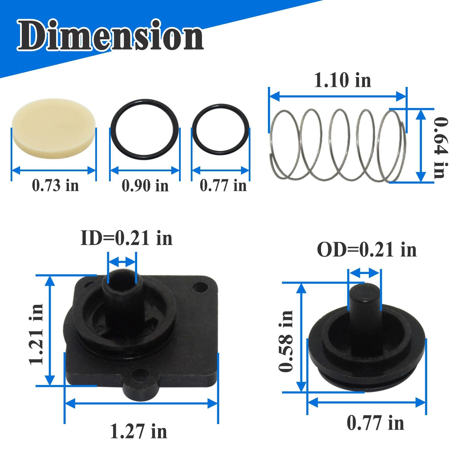 with Gaskets for 4008 Pump Check Valve Model