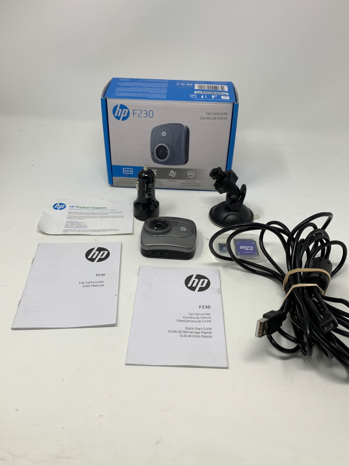 HP F230 Car Dash Camcorder  Wide Angle Lens