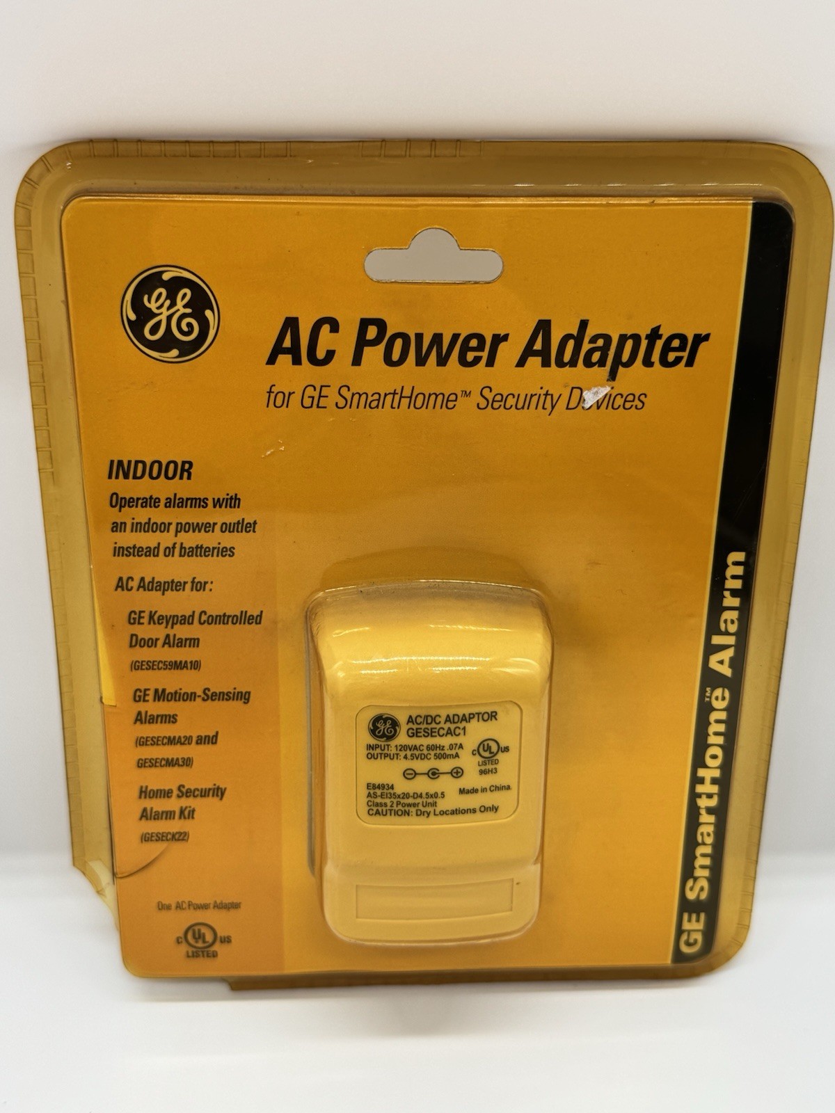 New GE SmartHome Indoor AC/DC Power Adapter GE Smart Home Security Devices