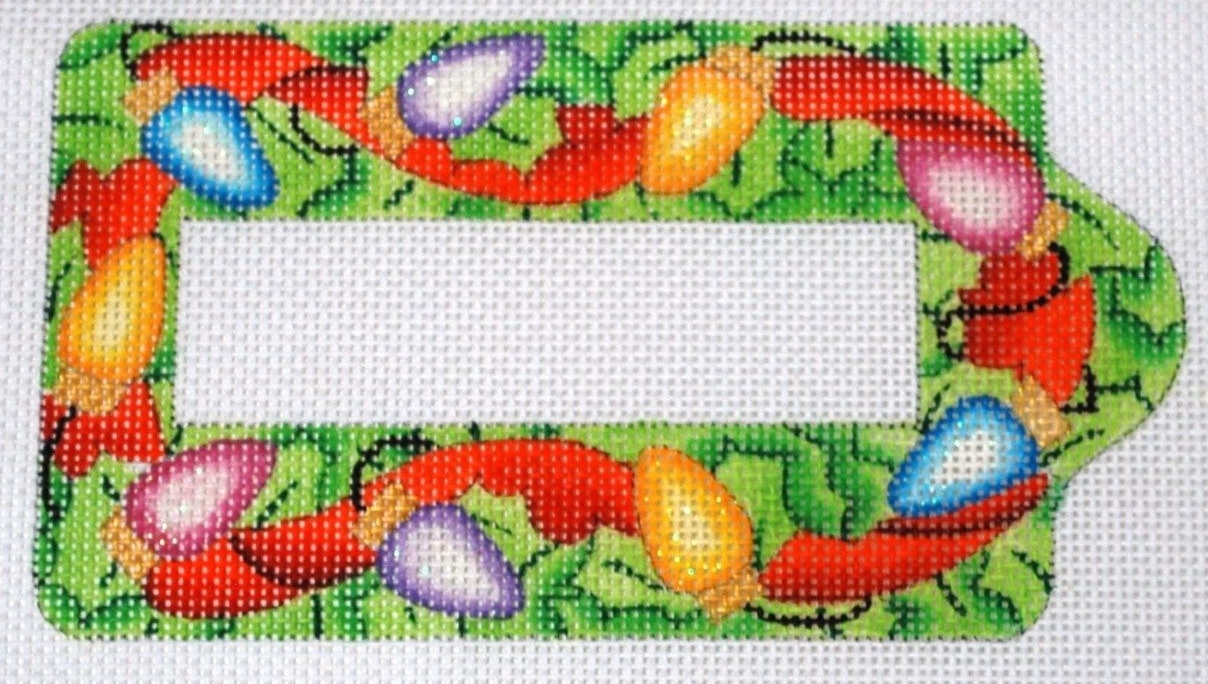 Needlepoint COLLECTION of DESIGNS BURNETT 1755 Canvas CHRISTMAS LUGGAGE TAG