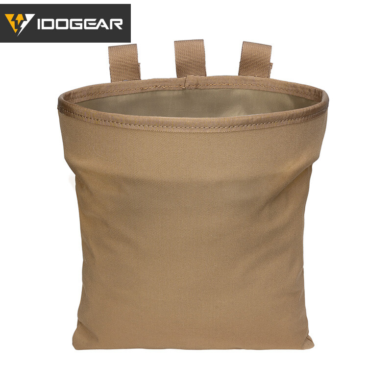 IDOGEAR Tactical Mag Dump Pouch MOLLE Mag Drop Pouch Recycling Bag Folding Gear