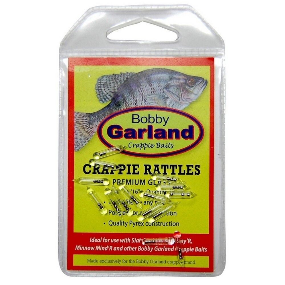 Bobby Garland Crappie Glass Rattles 3 Ball Glass 9/16'' 15 Package - 3M916RT3-15