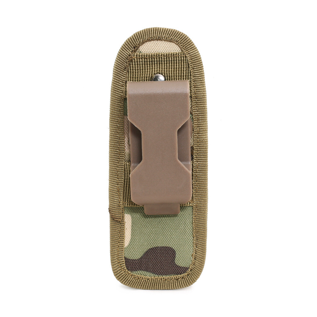 Molle Flashlight Pouch 360 Degrees Rotatable Torch Case Outdoor Belt Holster