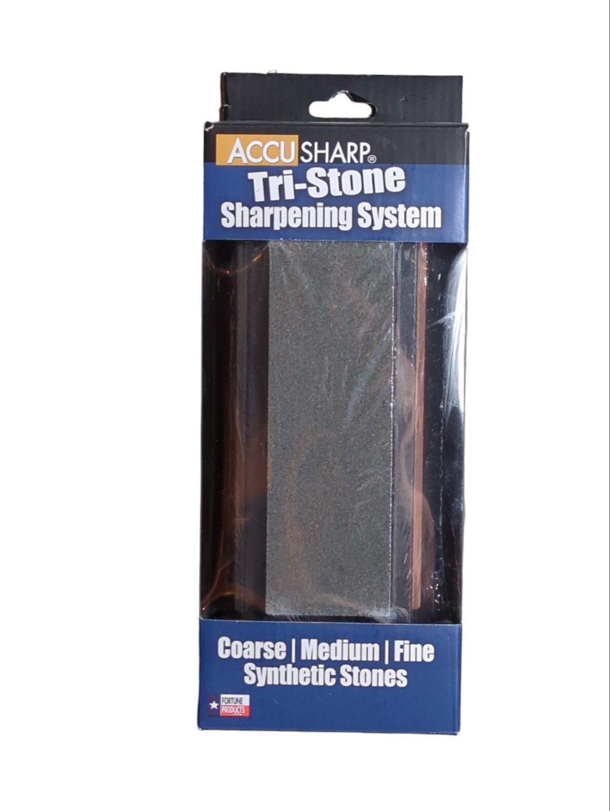 New Accusharp Tri-Stone Sharpening System Coarse/Medium/Fine Synthetic Stones