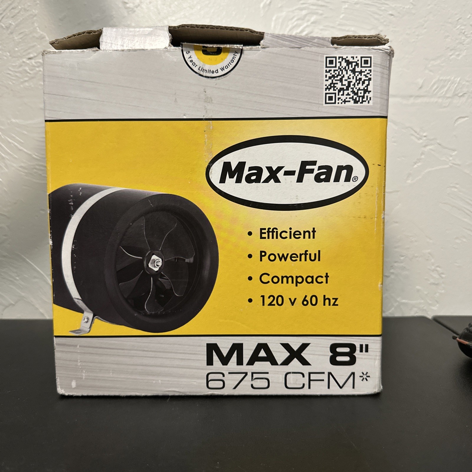 Exhaust Blower Ventilation Hydroponics, Can Fan Max Fan 8" 675 CFM  EL008 E2 01