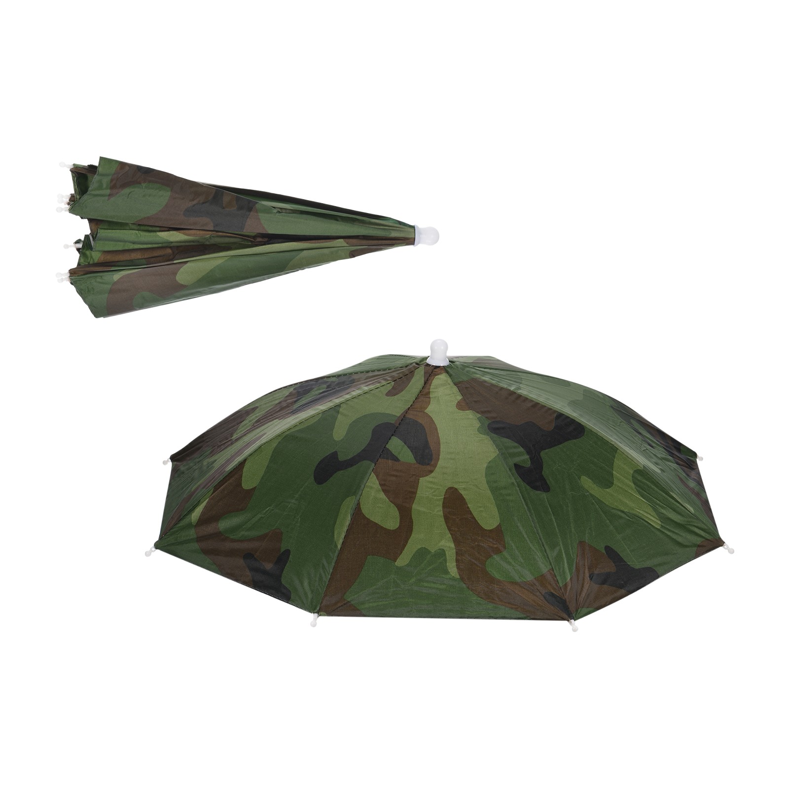 20" Fishing Umbrella Hat Parts Fishing Folded Sun Rain Cap Head , 2Pcs