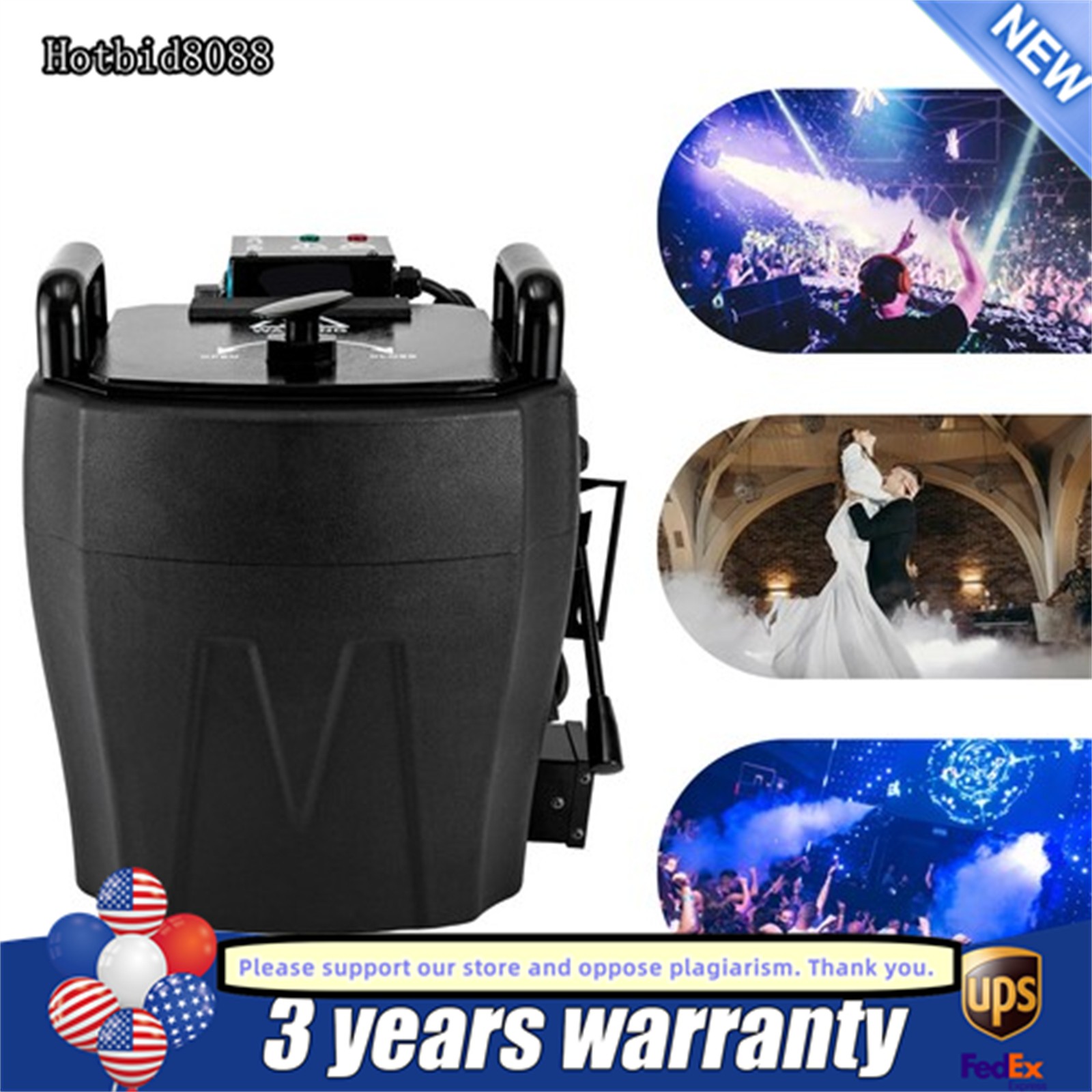 3500W Low Lying Smoke Fog Machine Stage DJ Dry Ice Fog Machine Effect Wedding