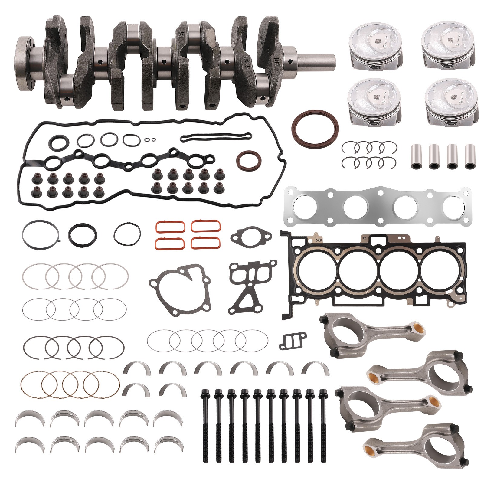 Crankshaft&Connecting Rod Set For Hyundai Kia G4KJ Engine,Kia Sorento 2014-2020