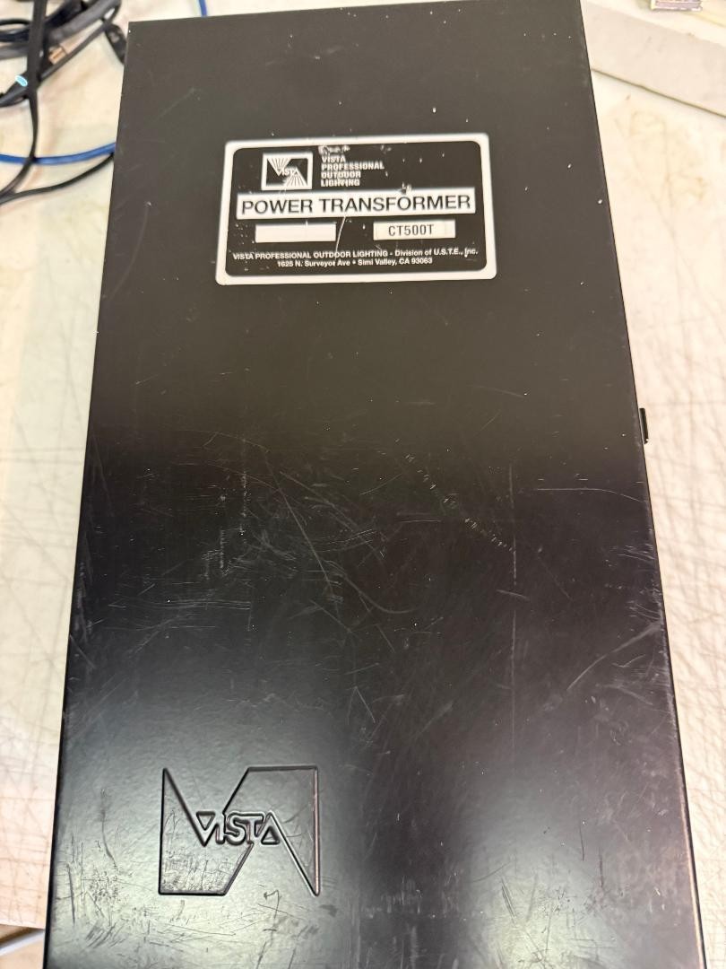 Vista Pro Outdoor Lighting Low Voltage Transformer CT-500 With Dual Circuit