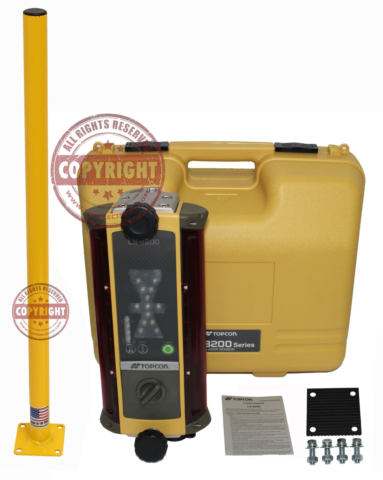 TOPCON LS-B200 MACHINE CONTROL LASER LEVEL RECEIVER,BACKHOE,SKID STEER,DOZER