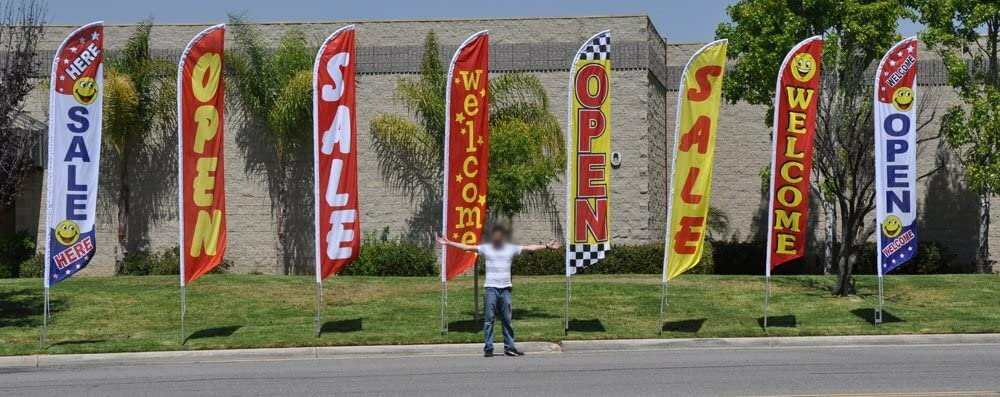 Massage Special Feather Banner Swooper Flag -No Wind Required- Replacement...