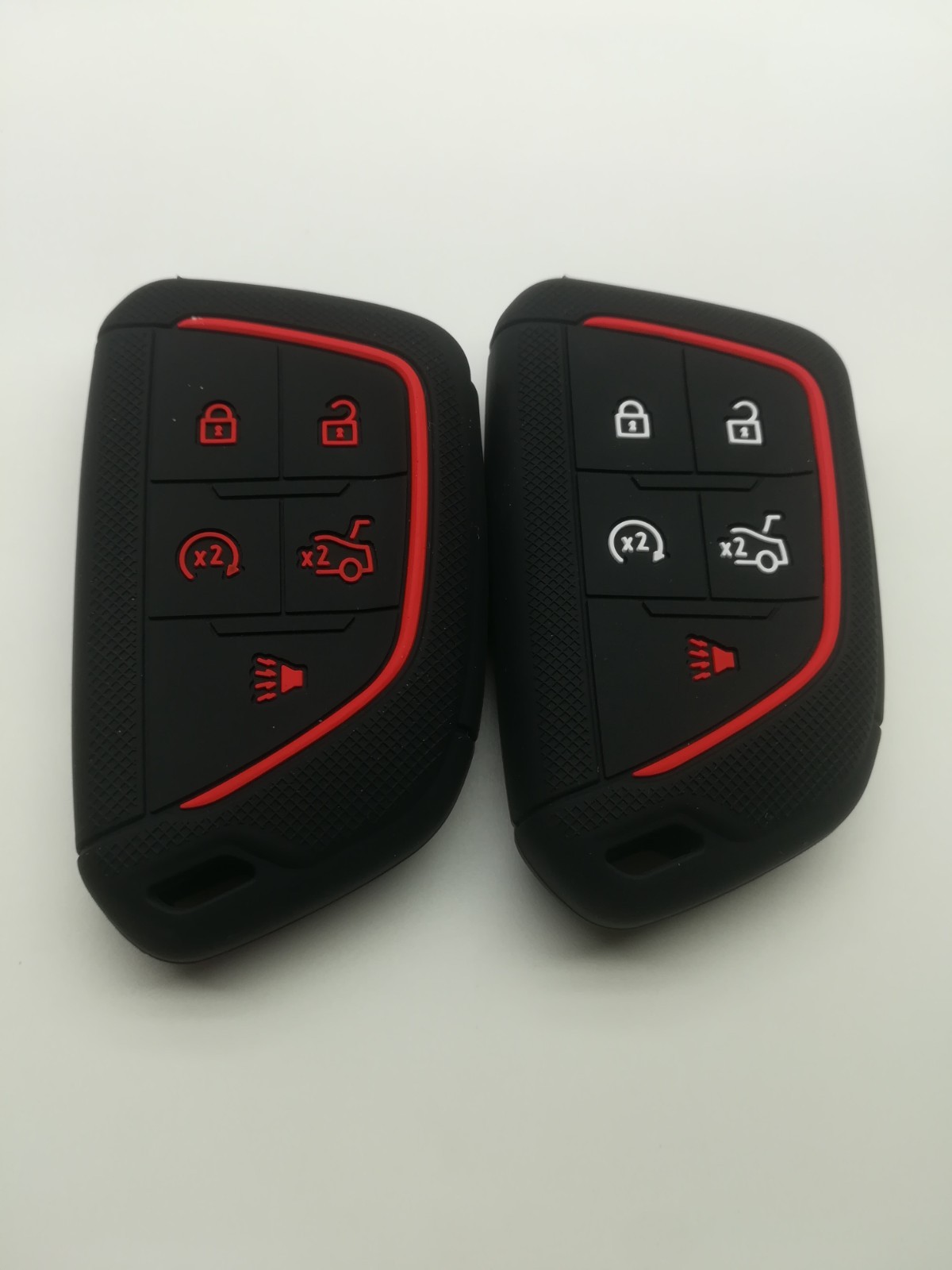 2*Silicone Key Cover for 2020 2021 2022 2023 2024 2025 Cadillac CT4 Cadillac CT5