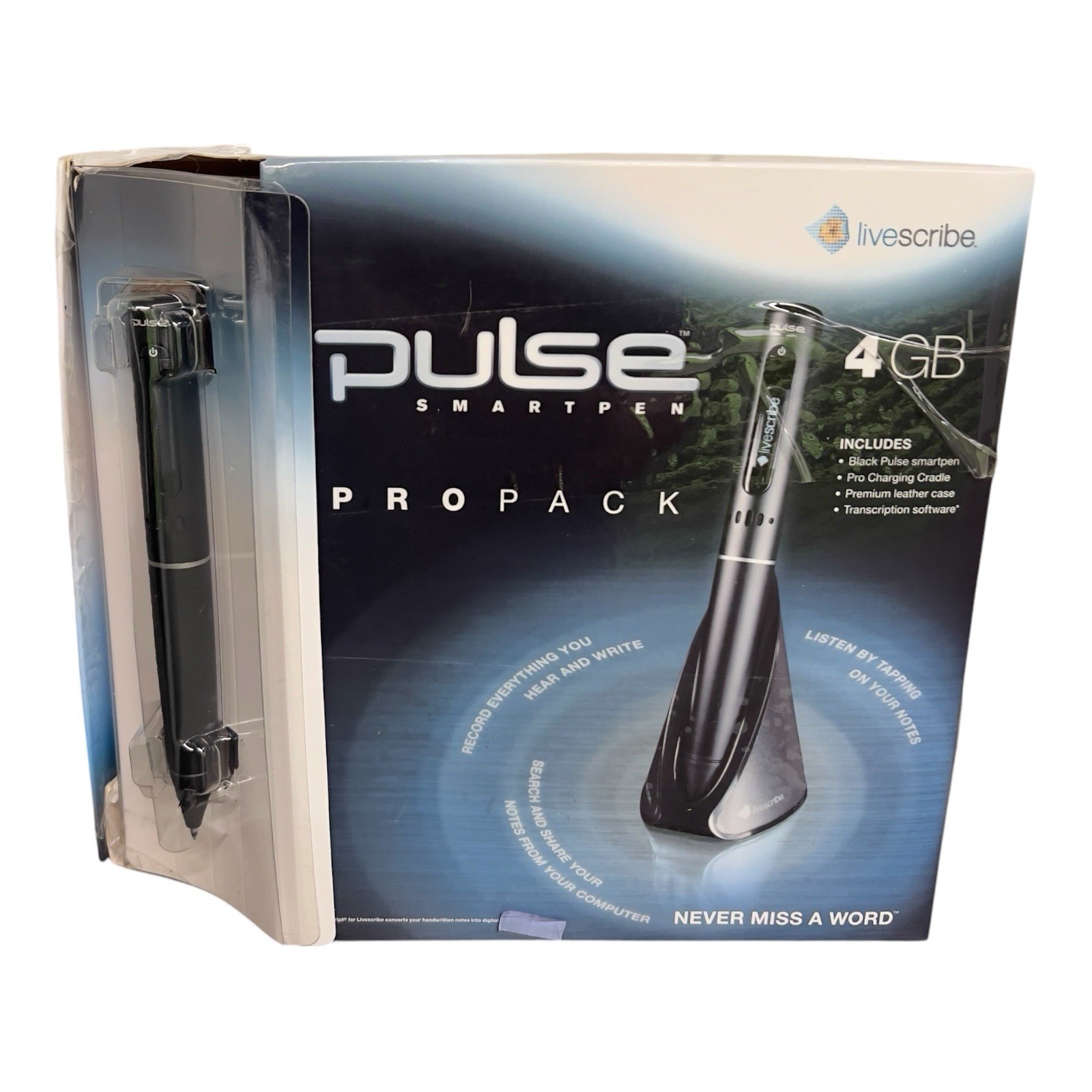 Livescribe Pulse Smartpen 4GB Pro Pack APA-00005 Charging Cradle Accessories