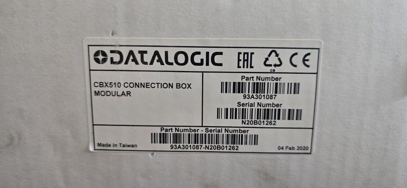 Datalogic CBX510 Modular Connection Box - NEW
