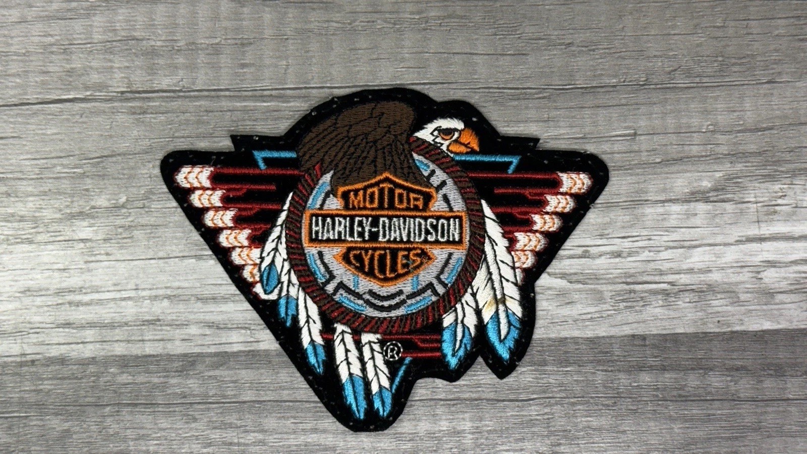 Harley Davidson Concho Eagle B&S Motorcycle Medium Emblem Patch NEW