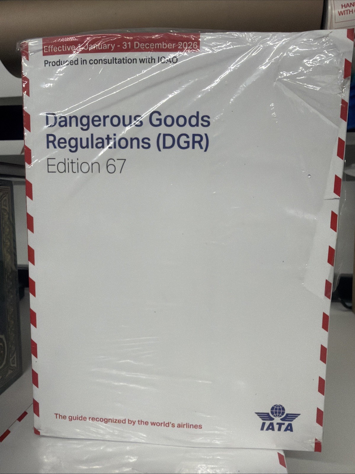 2026 67th Edition IATA Dangerous Goods Regulations  Perfect Bound 🚨NEW/OTHER🚨