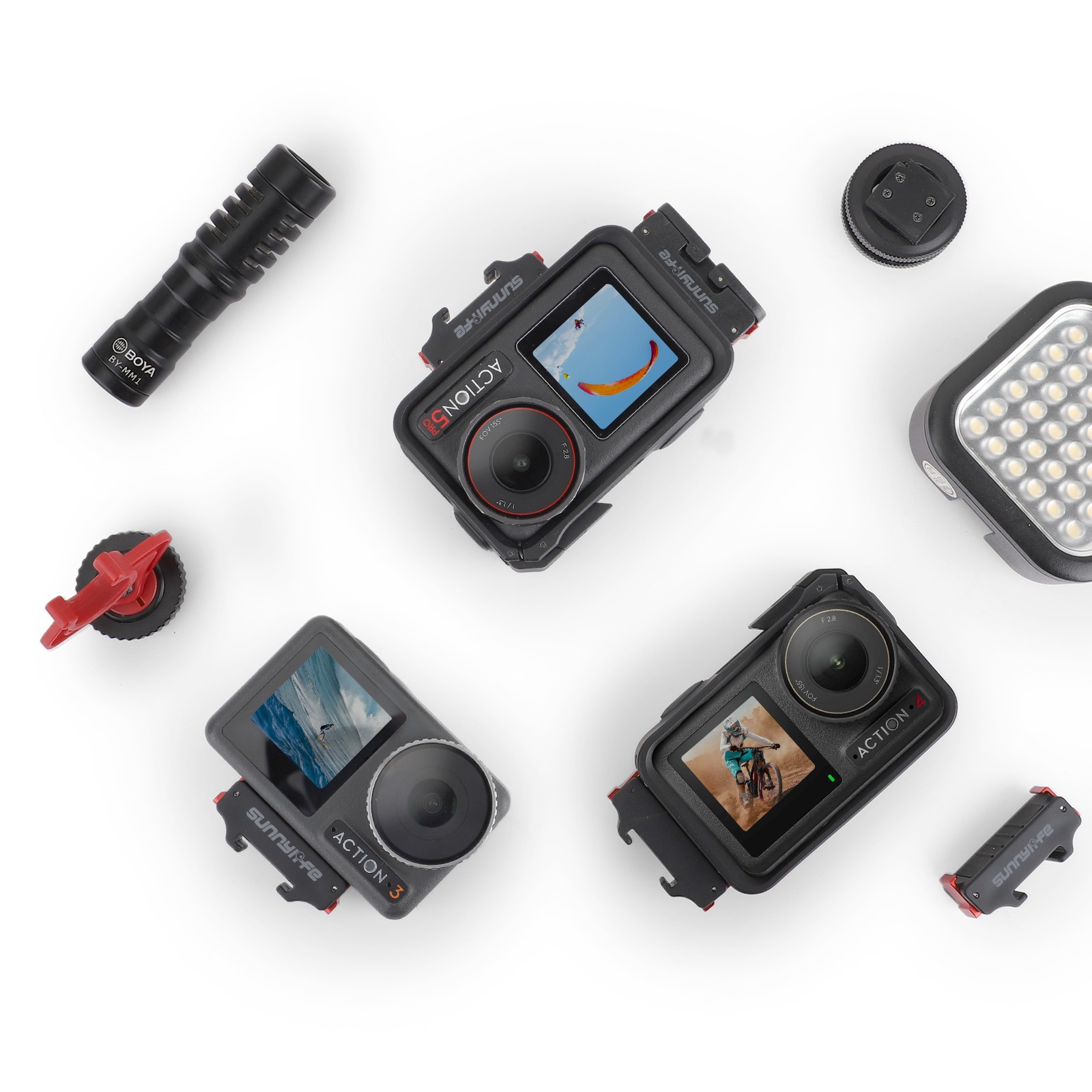Magnetic Quick Release Bracket For DJI Osmo Action 5 Pro/4/3 Mount Adapter Base