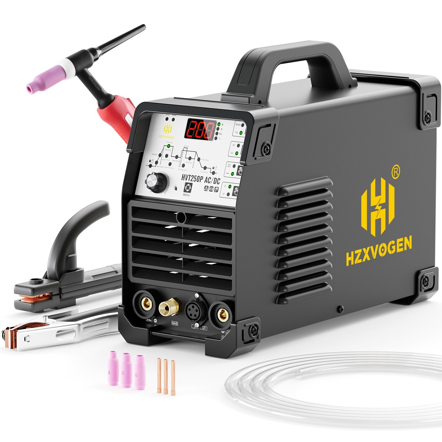 200A Pulse TIG Welding Machine 6 Functions Aluminum Welder,110/220V Beginner Kit