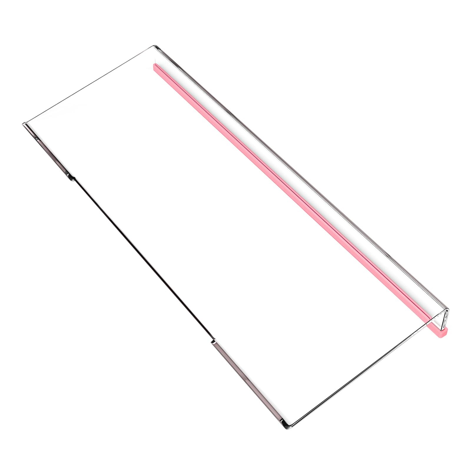 17" Wide Crystal Clear Ergonomic Acrylic Tilted Computer Keyboard Stand