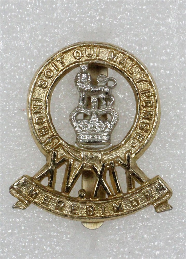 British Army Badge: The 15th/19th The King's Royal Hussars - anodized