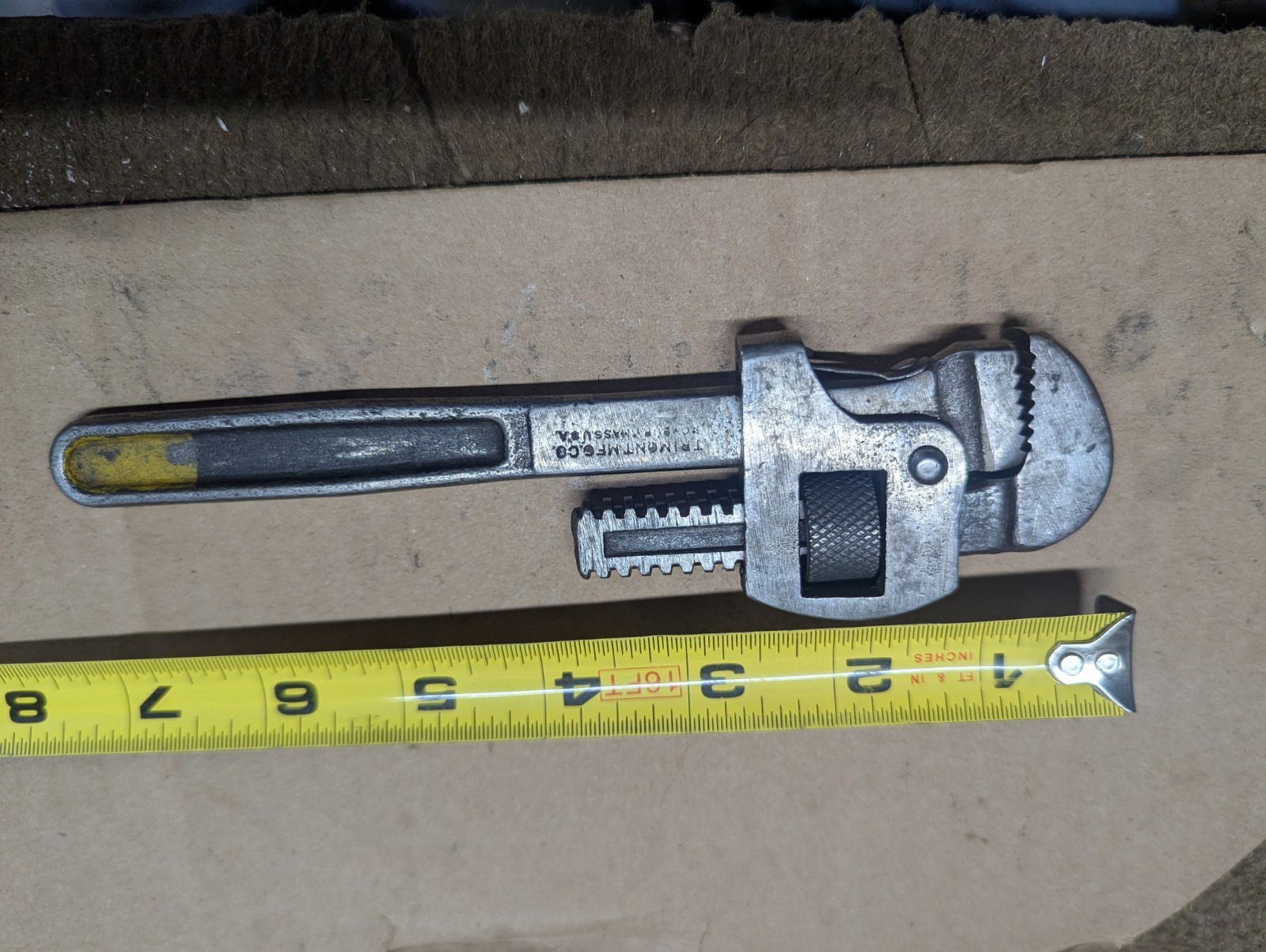 Vintage TRIMONT MFG CO. 7" PIPE WRENCH