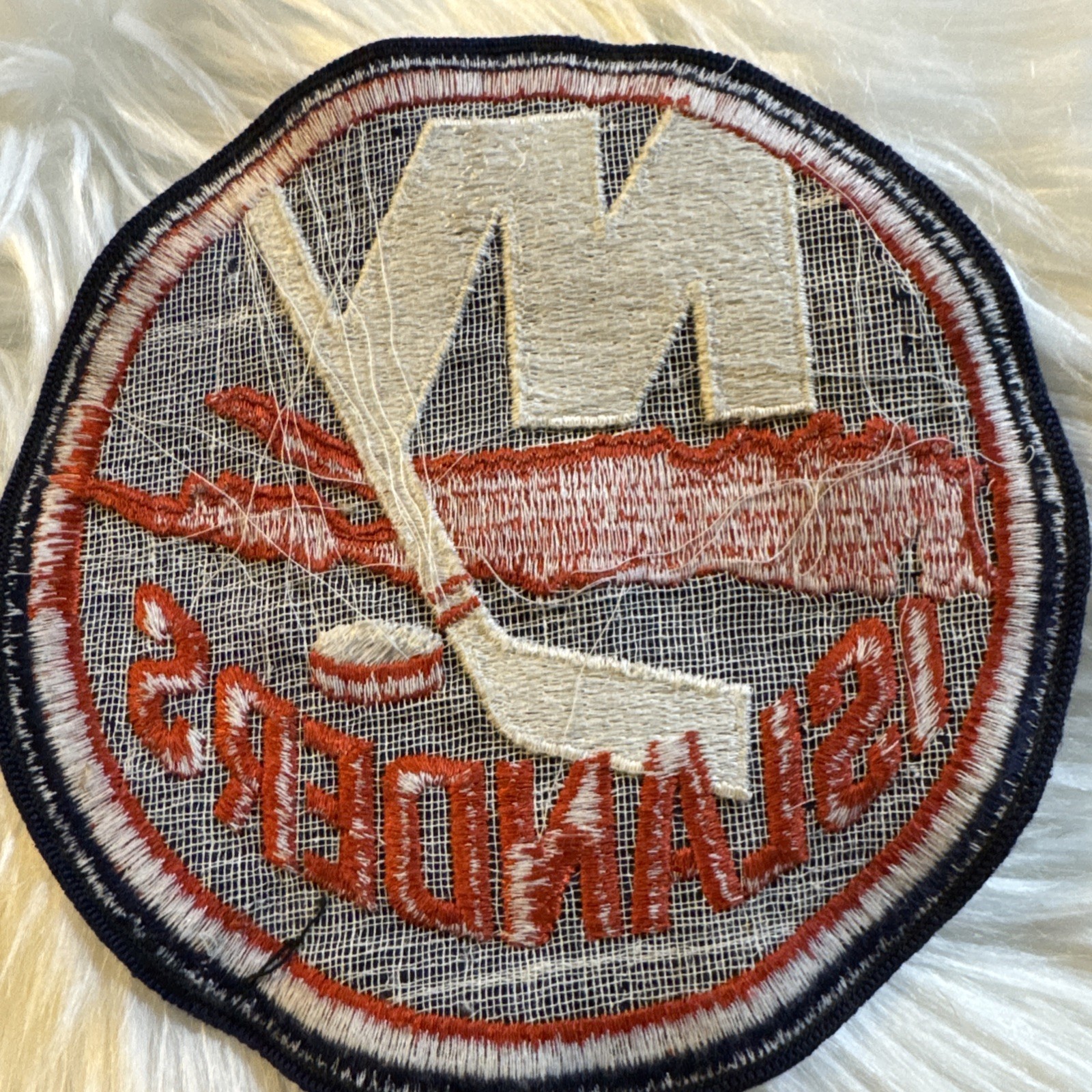 VTG 6” NY NEW YORK ISLANDERS PATCH