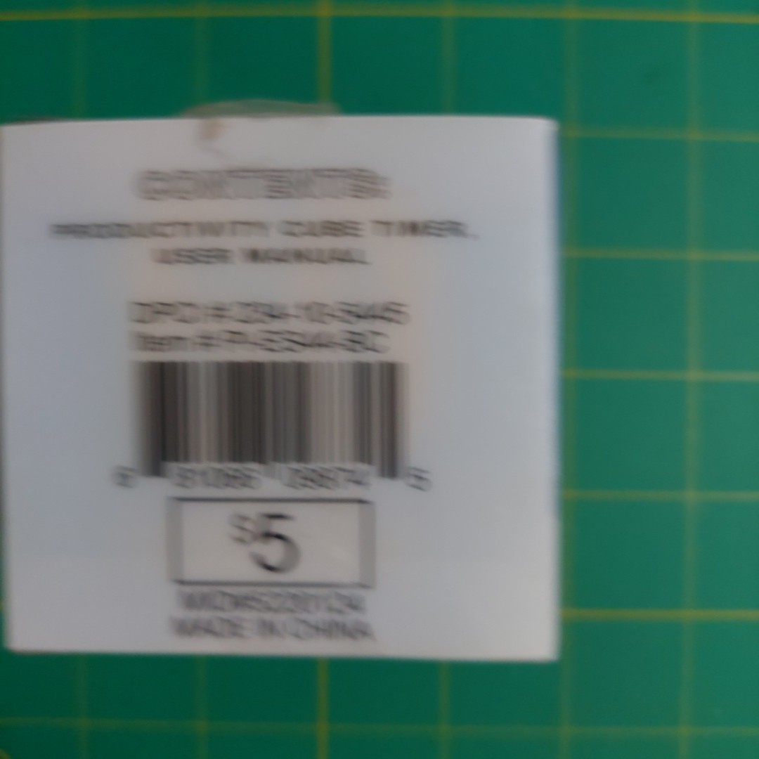 Vivatar Productivity Cube Timer Alarm, Tested Working