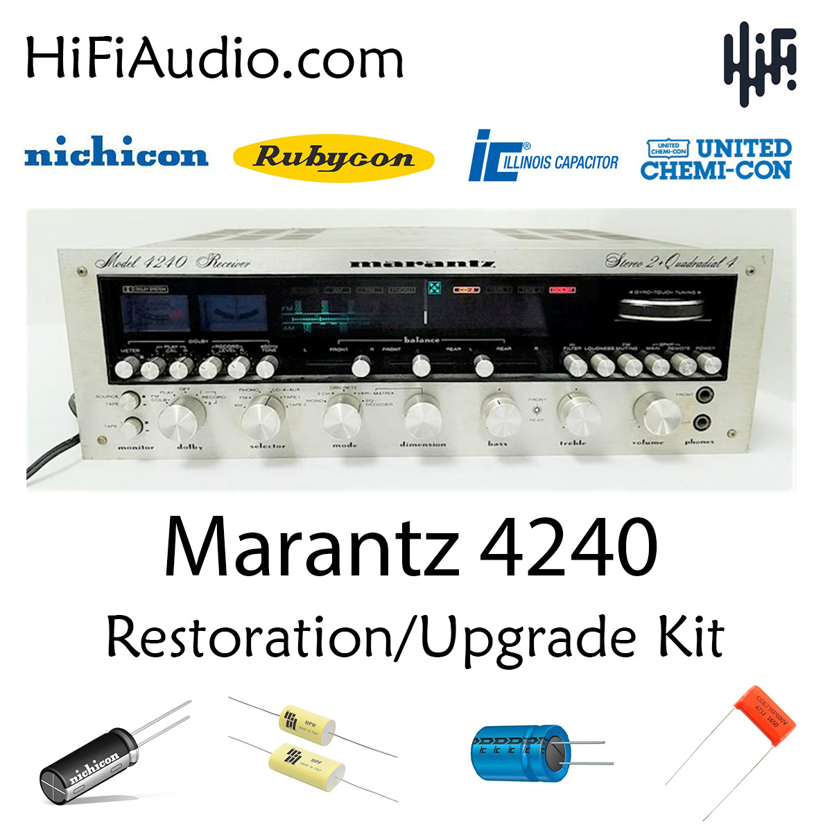 Marantz 4240 receiver rebuild restoration recap upgrade kit repair capacitor