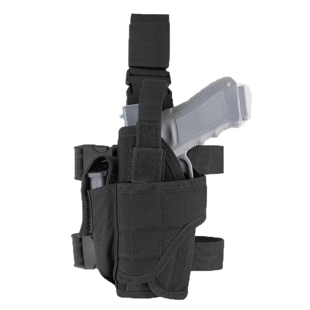 Outdoor Tornado Tactical Leg Holster Left Handed Black