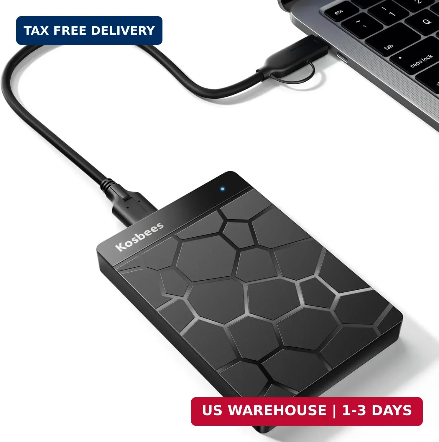 500GB External Hard Drive for Windows & Mac