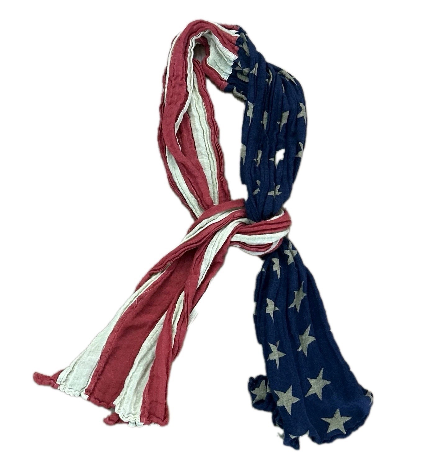 Rare Denim & Supply by Ralph Lauren USA Flag Scarf Shawl  Stars Strips Banner