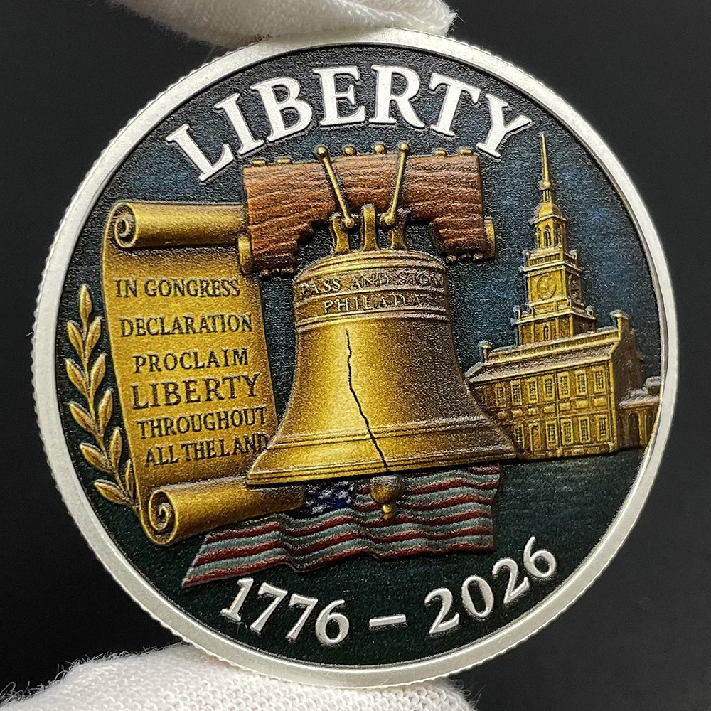 The Liberty Bell Coin 1776-2026 250th Anniversary of American Independence Medal