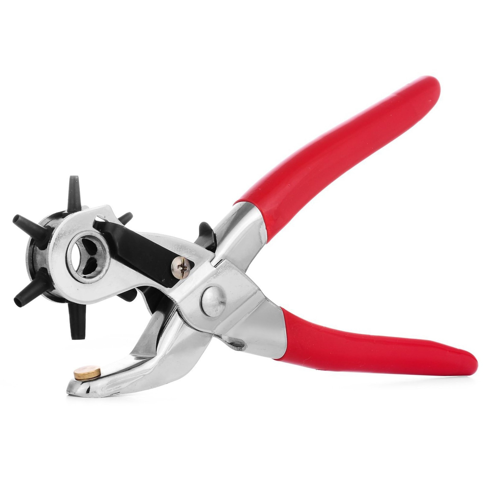 Leather Hole Puncher 6 Size Revolving Leather Belt Hand Hole Puncher