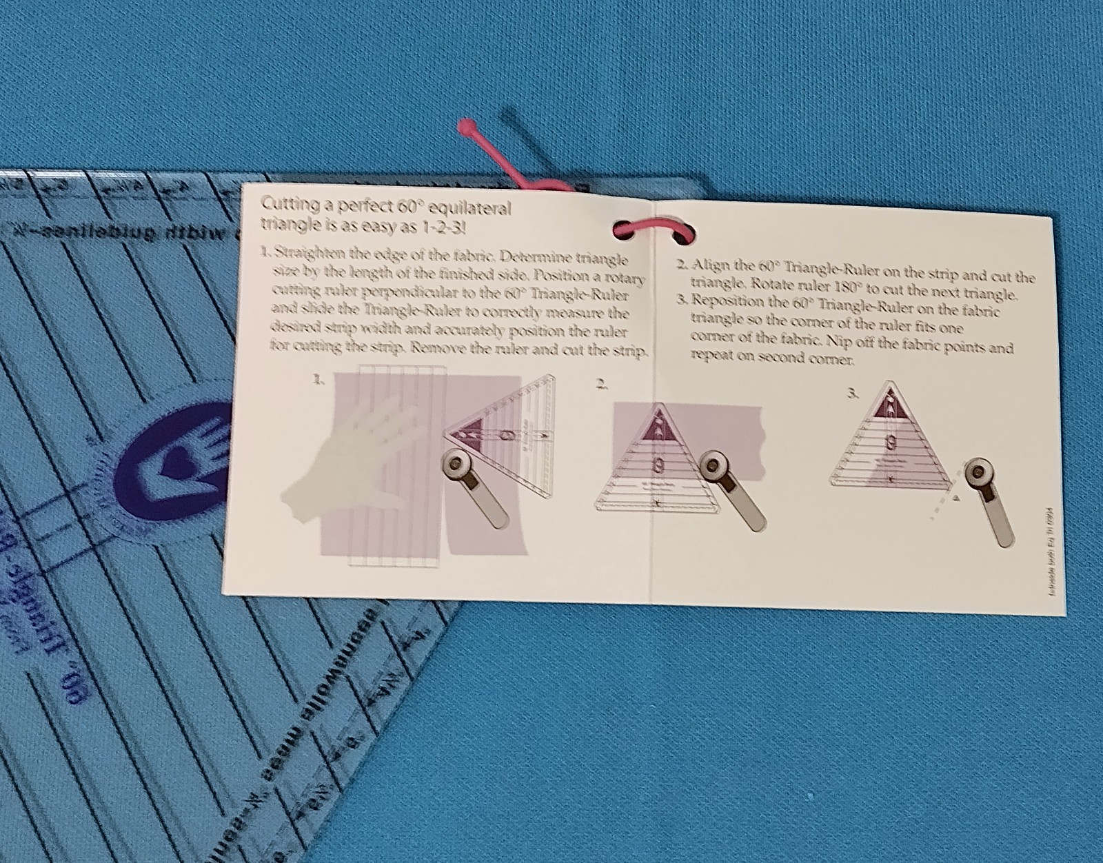 60 Degree Triangle Ruler by Marti Michell Cut 3" to 9" Equilateral Triangles