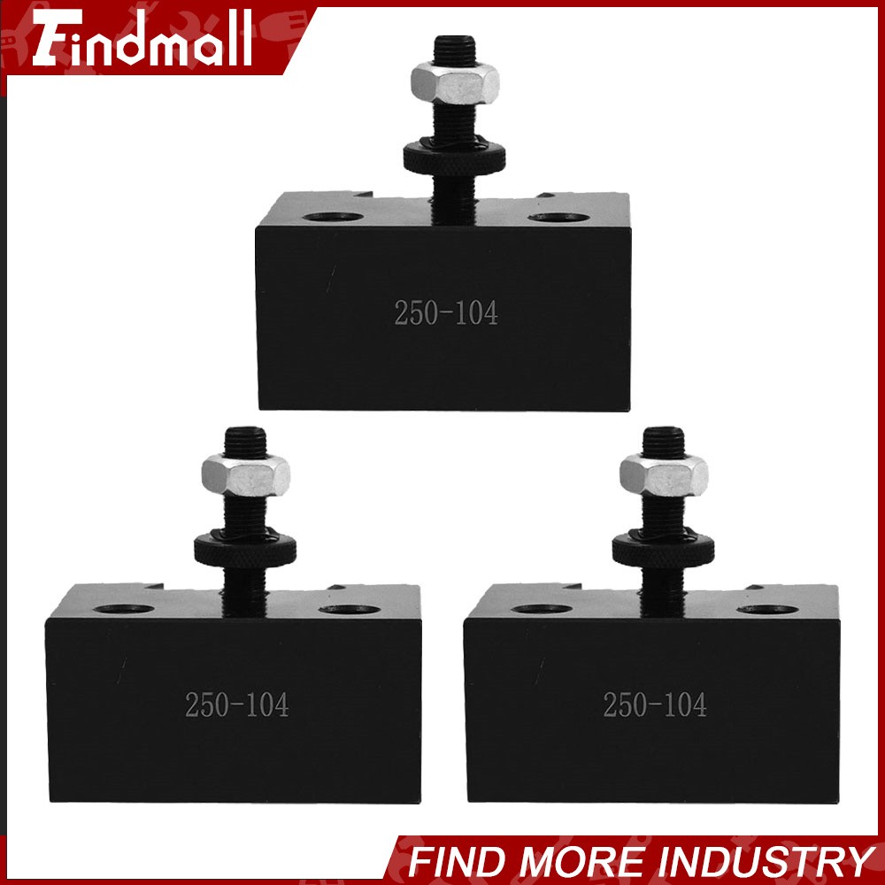 3PC AXA #4 250-104 Quick Change Heavy Duty Boring Bar Holder Tool Post For Lathe