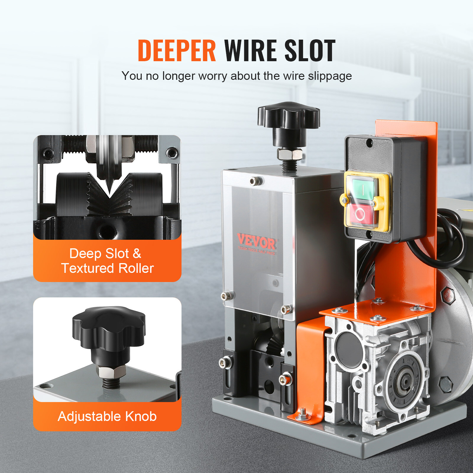 VEVOR Electric Wire Stripping Machine Copper Cable Stripper 0.06''-0.98'' Visual