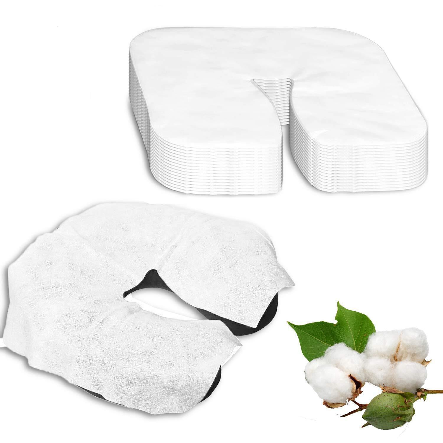 120 Count Disposable Face Cradle Covers for Massage Table Massage Chairs